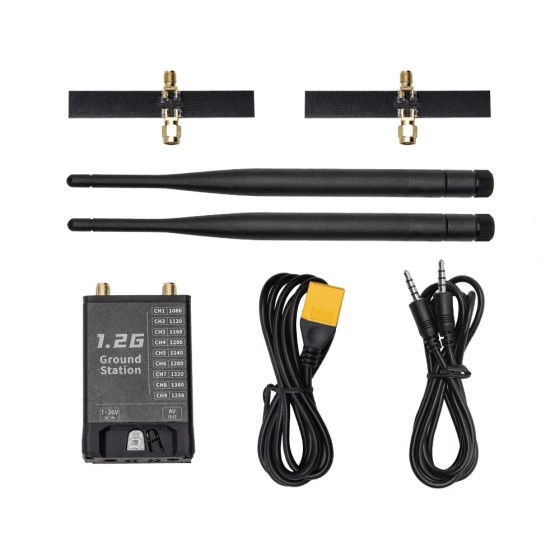 SKYZONE 1.2GHz Receiver OLED Ground Station Module With Filter Receiver 9CH Wide Band 900MHZ Support RC FPV Racing Drone Glasses
